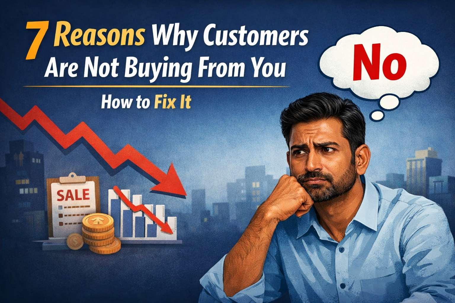 7 Reasons Why Customers Are Not Buying From You and How to Fix It